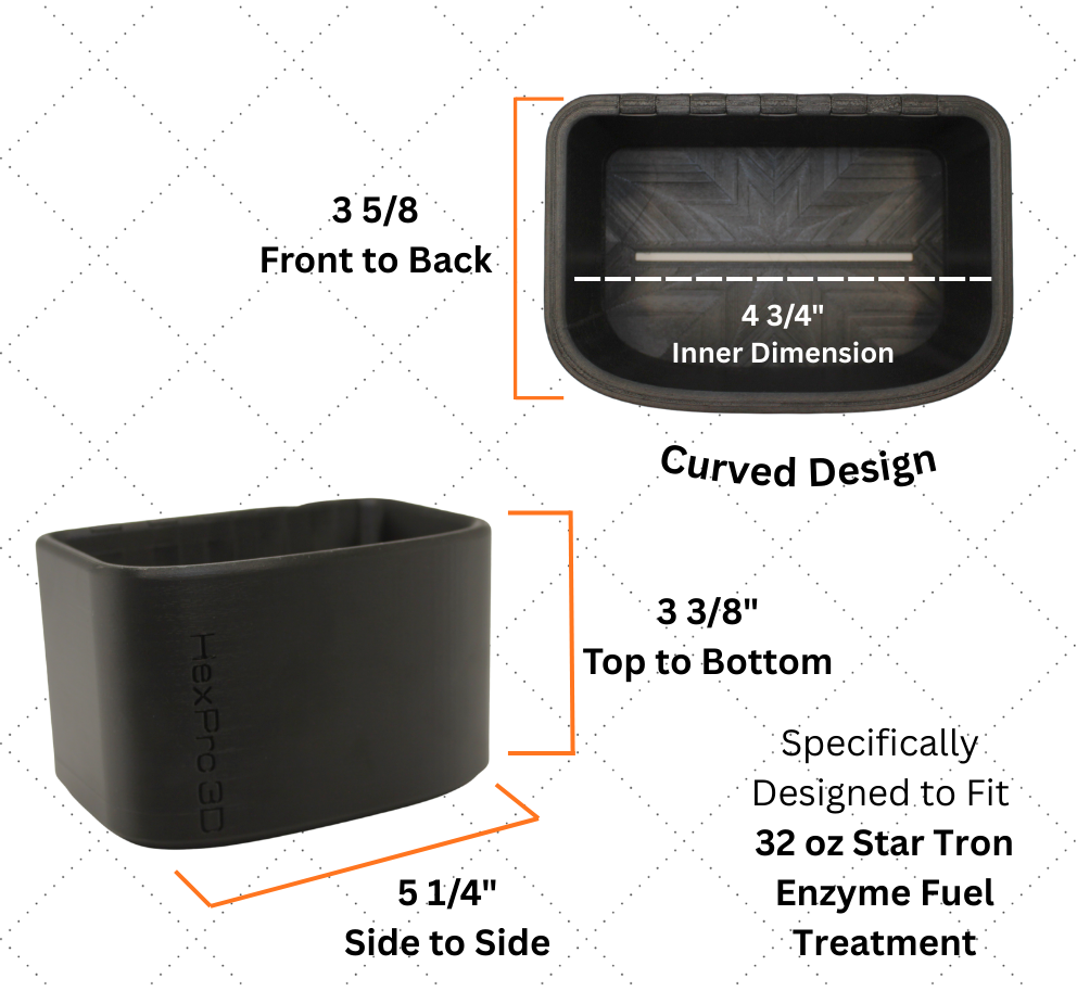 HexPro3D DieselDock – Star Tron Enzyme Fuel Treatment 32oz Magnetic Fuel Additive Holder