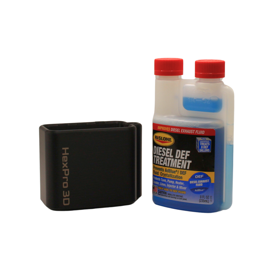 HexPro3D DieselDock™ for Rislone Diesel DEF Treatment 8oz | Non-Magnetic DEF Additive Bottle Holder for Truck Beds & Toolboxes