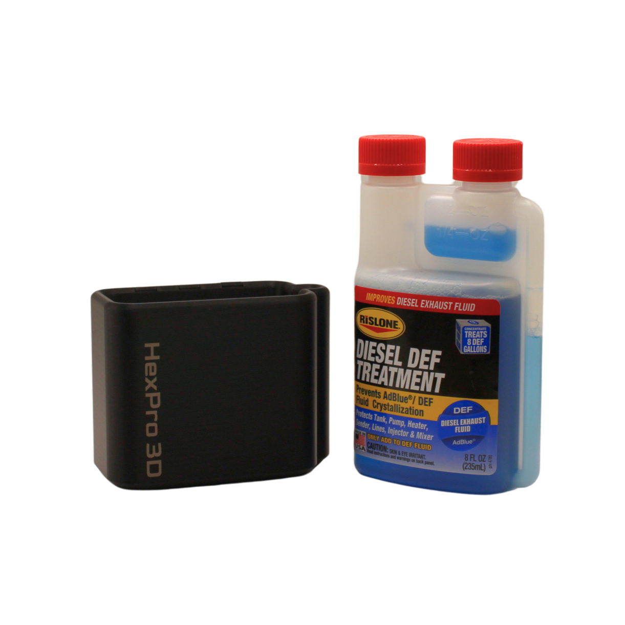 HexPro3D DieselDock™ for Rislone Diesel DEF Treatment 8oz | Non-Magnetic DEF Additive Bottle Holder for Truck Beds & Toolboxes