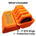 BTK Magnetic Purge Rings – 3” (Orange)