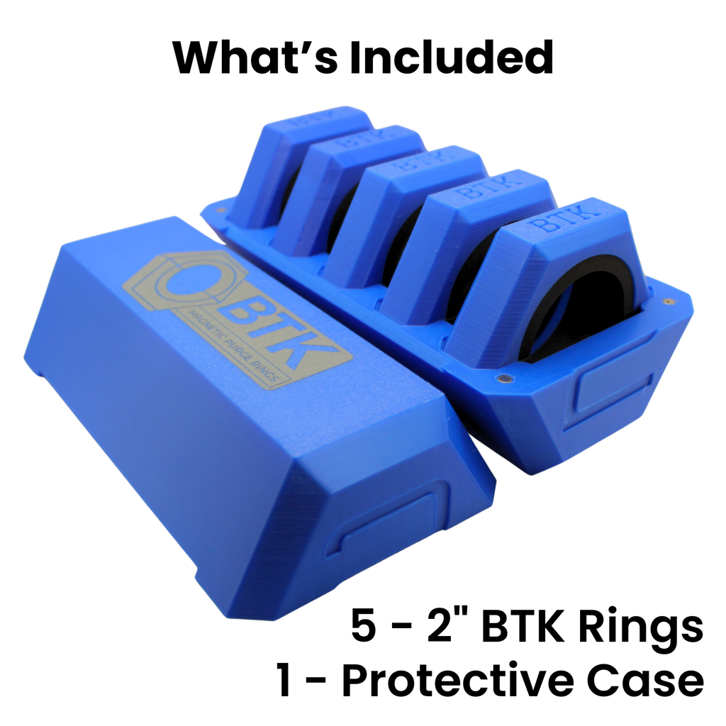 BTK Magnetic Purge Rings – 2” (Blue)