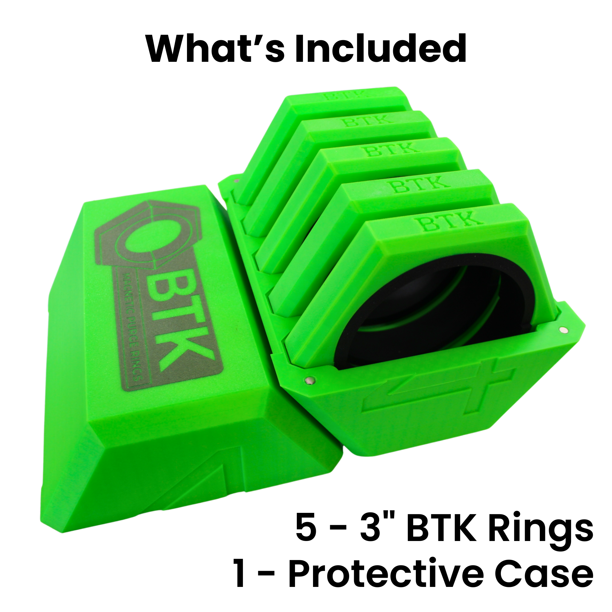 BTK Magnetic Purge Rings – 4” (Green)