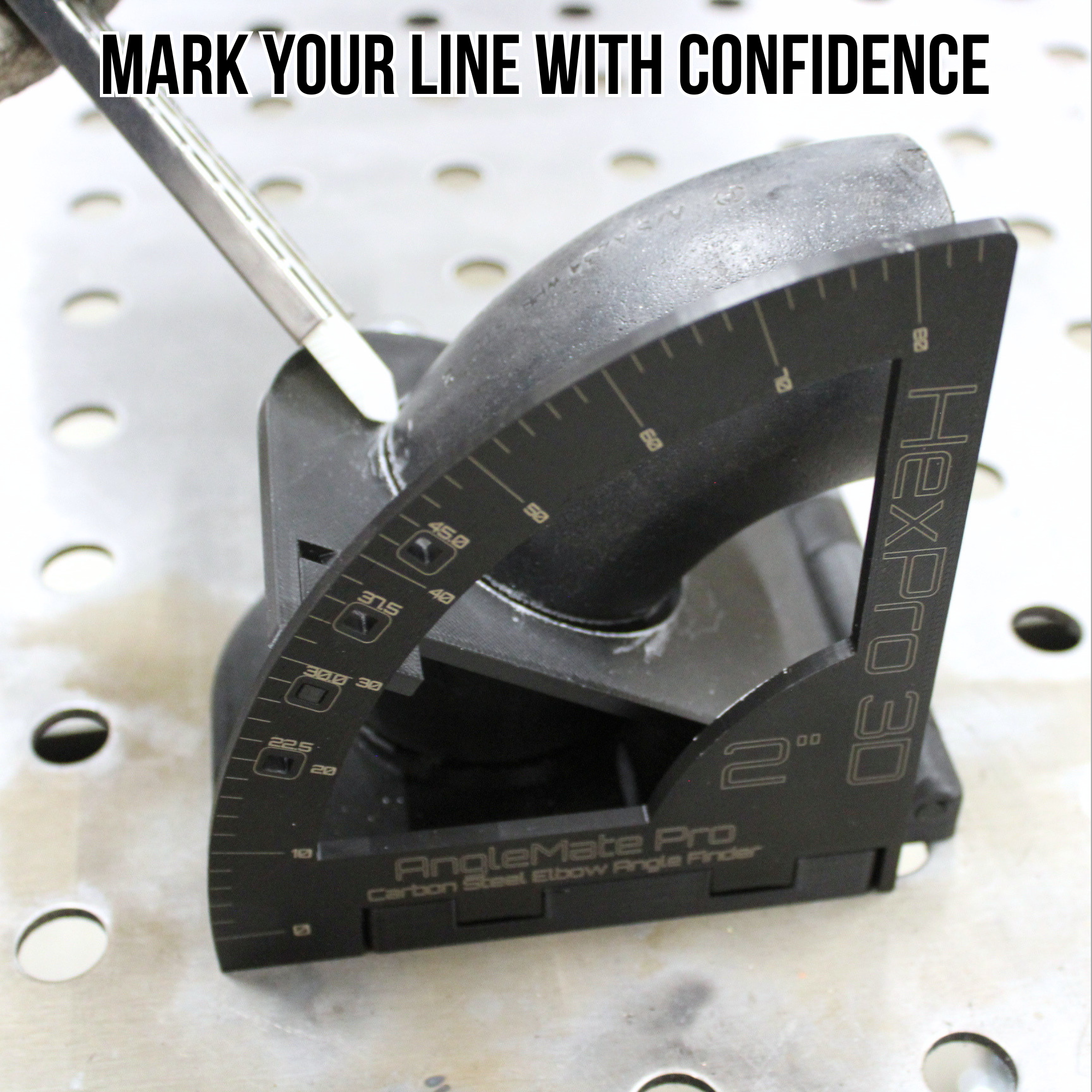 AngleMate Pro – Carbon Steel Elbow Angle Finder - Available for 2", 3" and 4" Carbon Steel