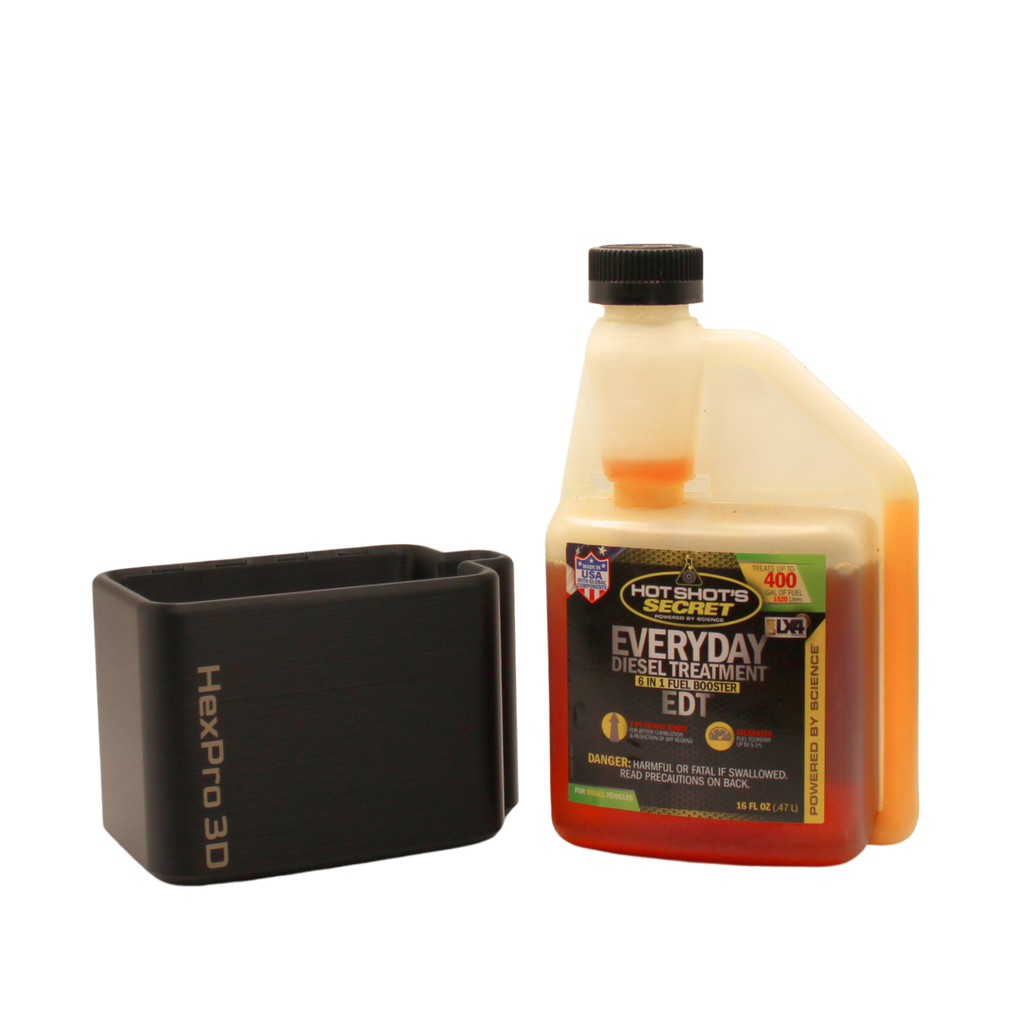 HexPro3D DieselDock Non-Magnetic Holder for Hot Shot's Secret EDT 16oz Bottles | Truck Bed & Toolbox Organizer