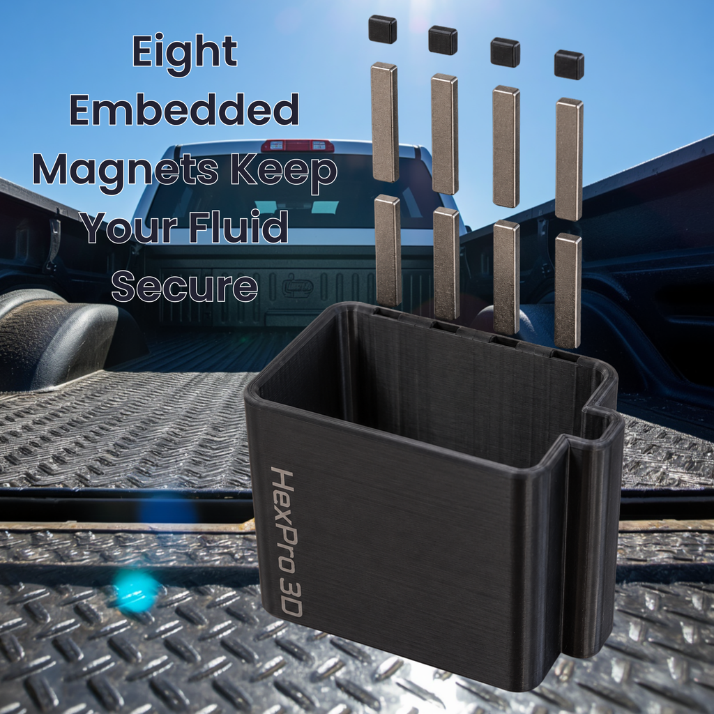 HexPro3D DieselDock for Archoil AR6500 40oz | Magnetic Diesel Additive Bottle Holder for Truck Beds & Toolboxes