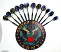 US Army, Navy & Air Force Dart Holder - 3D Printed, Holds 4 Sets of Darts - Unique and Stylish