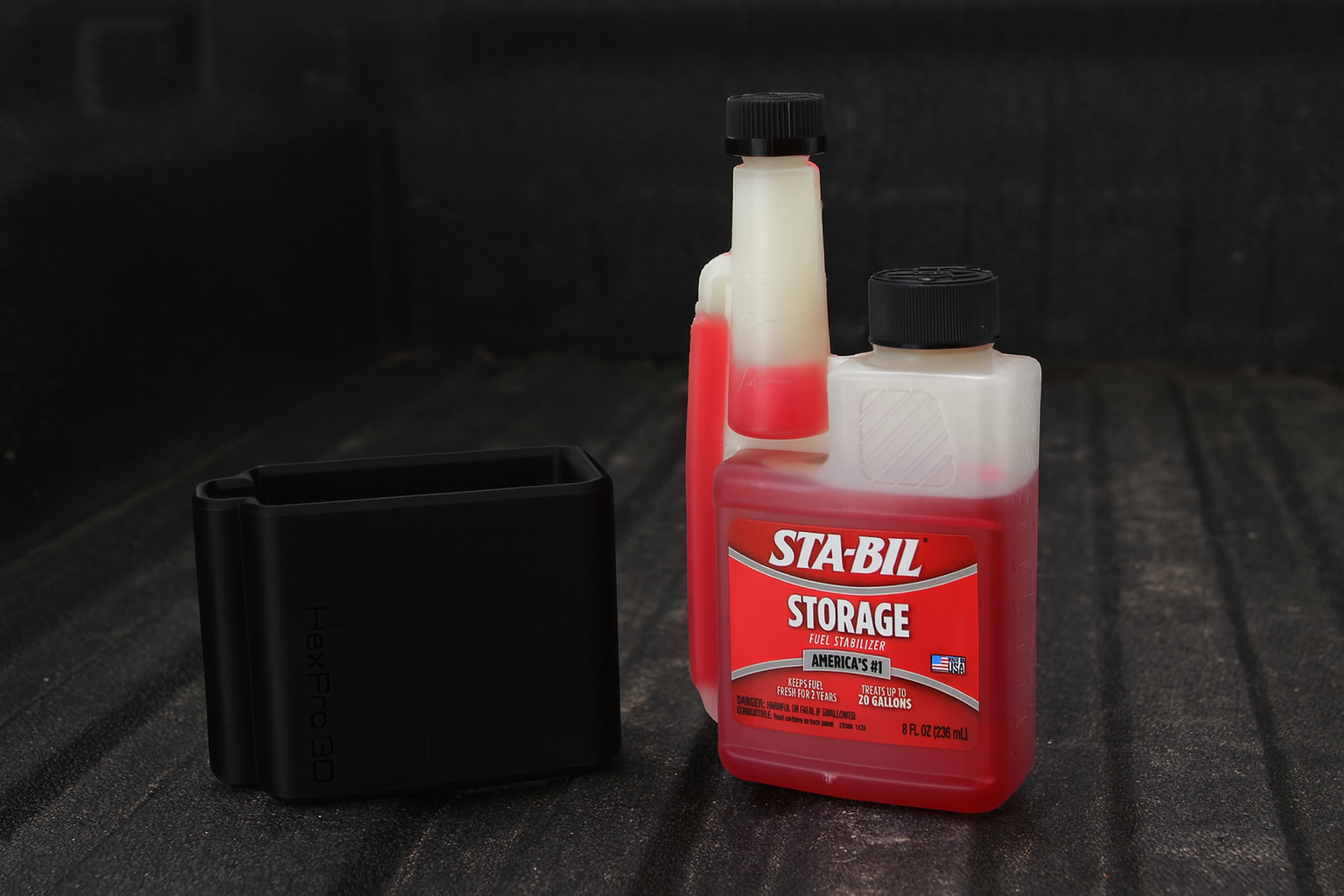 HexPro3D FuelDock – STA-BIL Fuel Stabilizer 8oz, Magnetic Gas Fuel Additive Holder