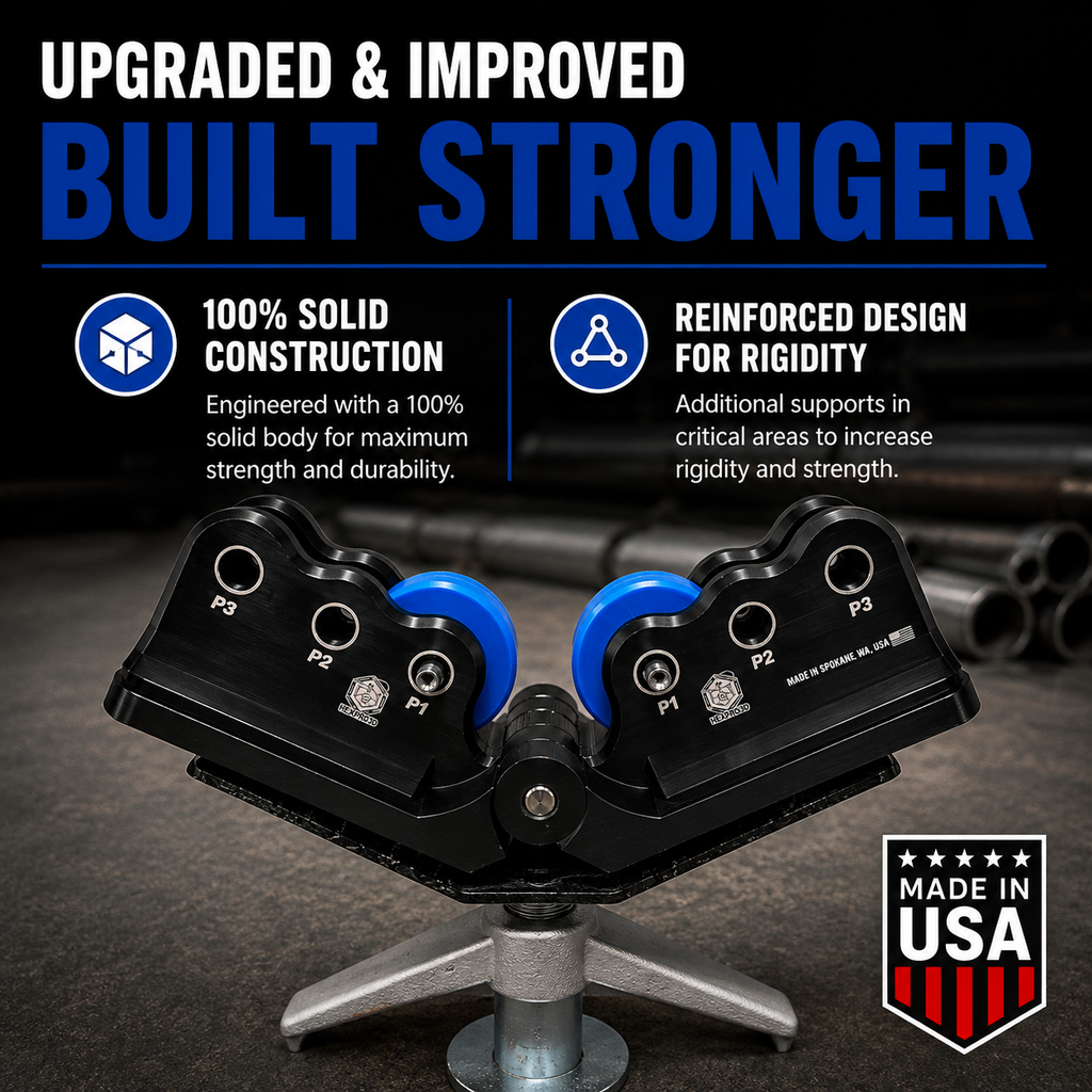 V-Head Bevel Roller Accessory for Pipe Stands | HexPro3D