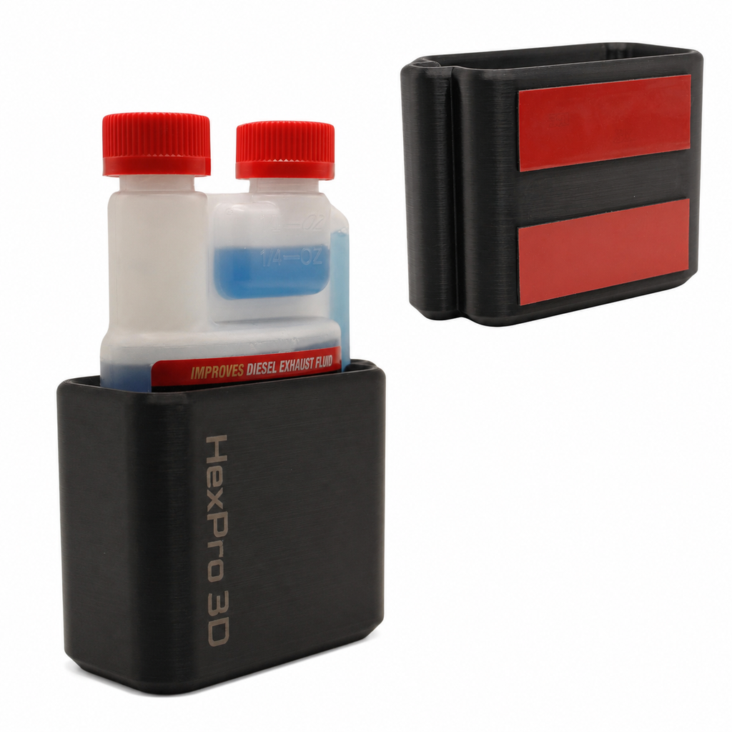 HexPro3D DieselDock™ for Rislone Diesel DEF Treatment 8oz | Non-Magnetic DEF Additive Bottle Holder for Truck Beds & Toolboxes
