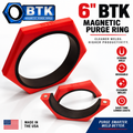 BTK Magnetic Purge Rings – 6” Purge Ring (Red)