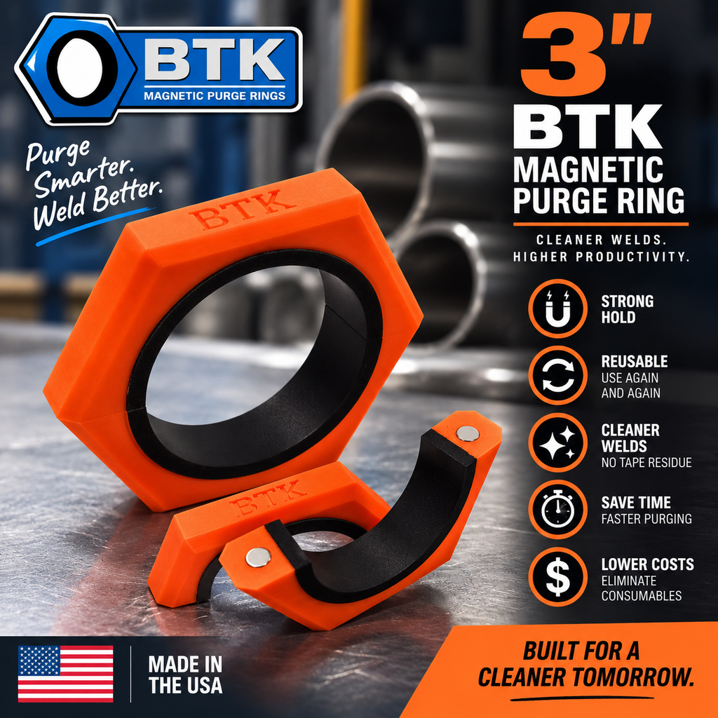BTK Magnetic Purge Rings – 3” Purge Ring (Orange)