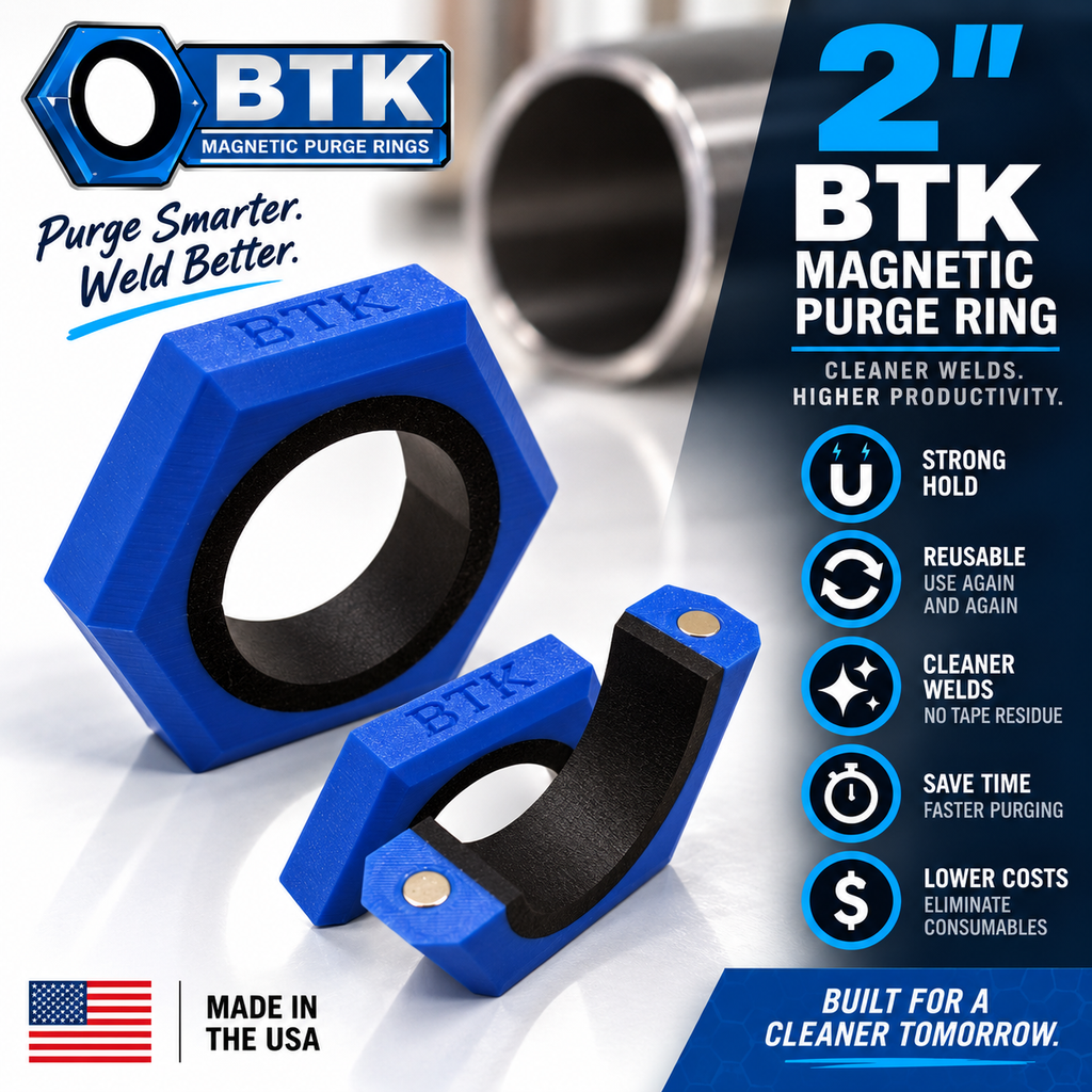 BTK Magnetic Purge Rings – 2” Purge Ring (Blue)