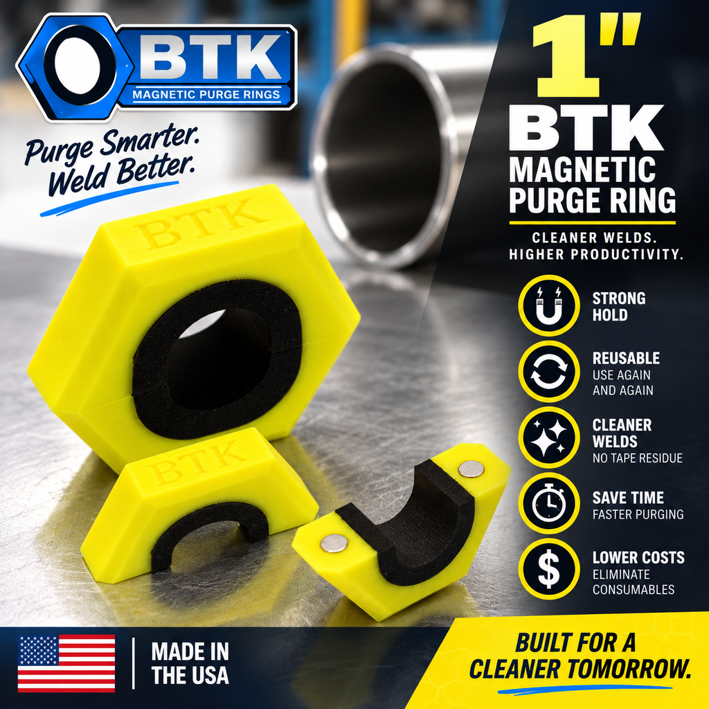 BTK Magnetic Purge Rings – 1” Purge Ring (Yellow)