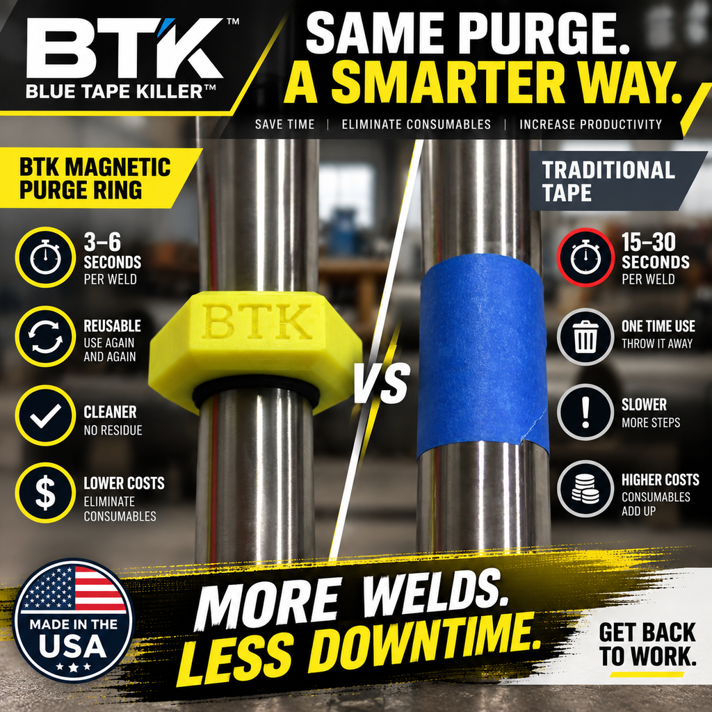 BTK Magnetic Purge Rings – 1” Purge Ring (Yellow)