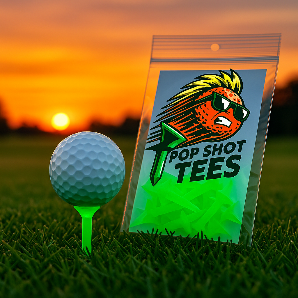 5-Pack Pop Shot Tees - Par 3 Golf Tees, Frictionless, Breakaway Performance Tees