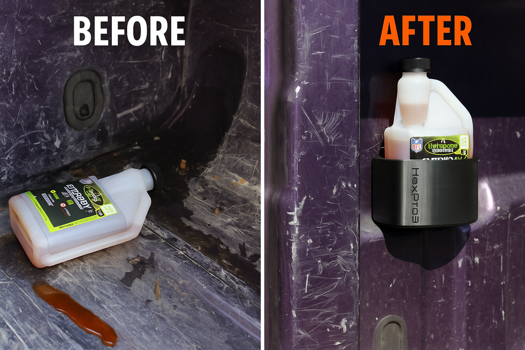 HexPro3D DieselDock – Magnetic Holder for Diesel Fuel Additives Compatible with Hot Shots EDT 16oz Bottles