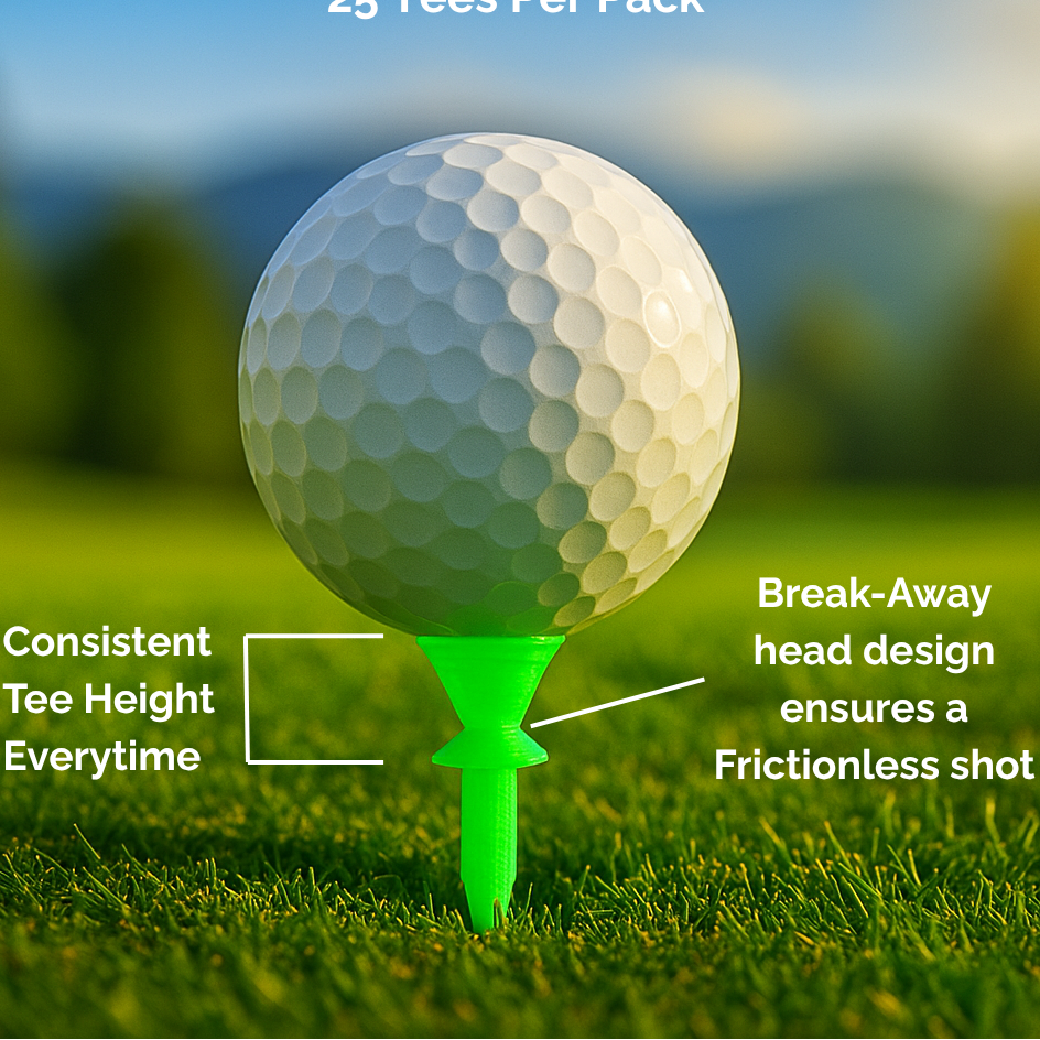 Pop Shot Tees – Frictionless Breakaway Golf Tees for Par 3 & Low Tee Shots