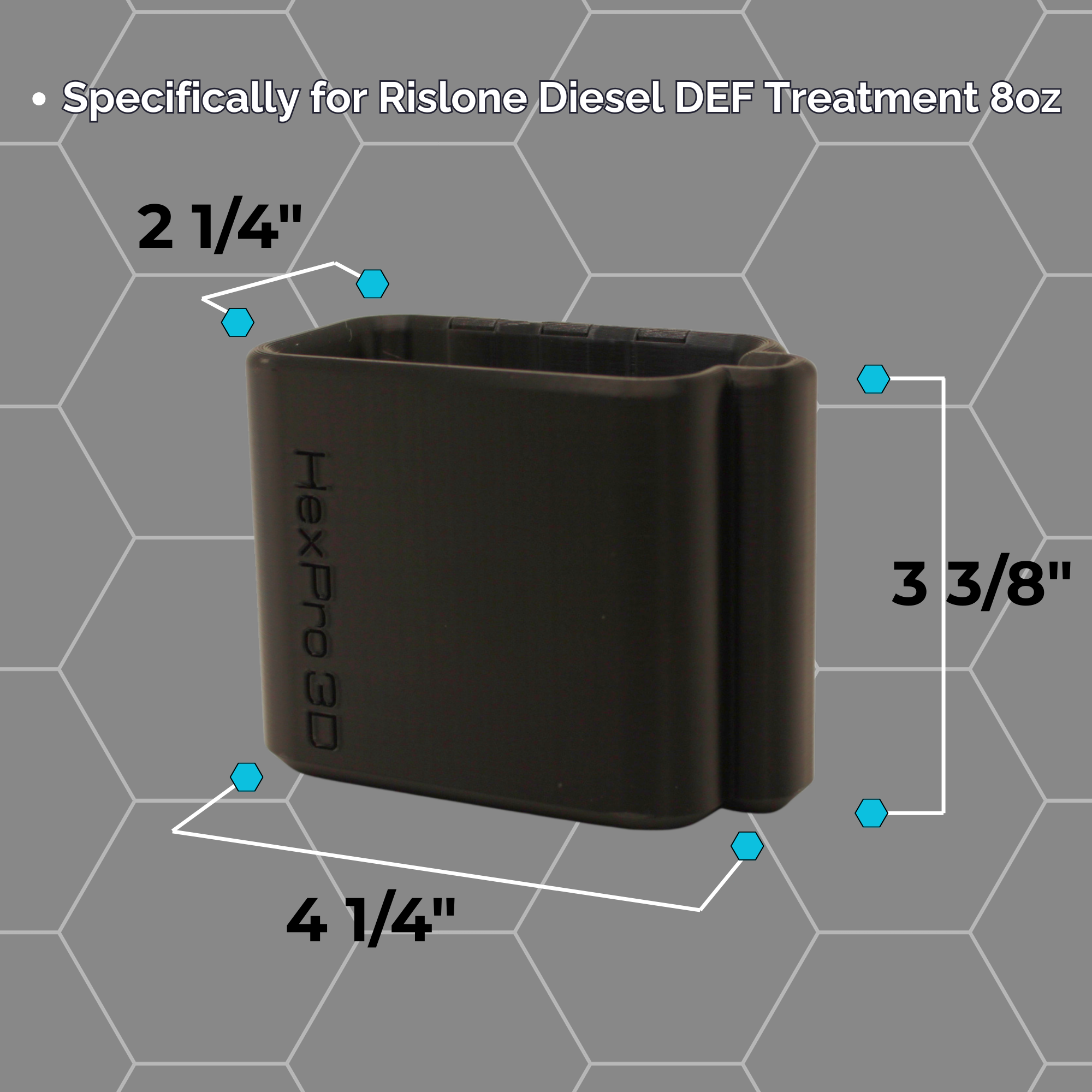 HexPro3D DieselDock – Rislone Diesel DEF Treatment 8oz Magnetic Bottle Holder