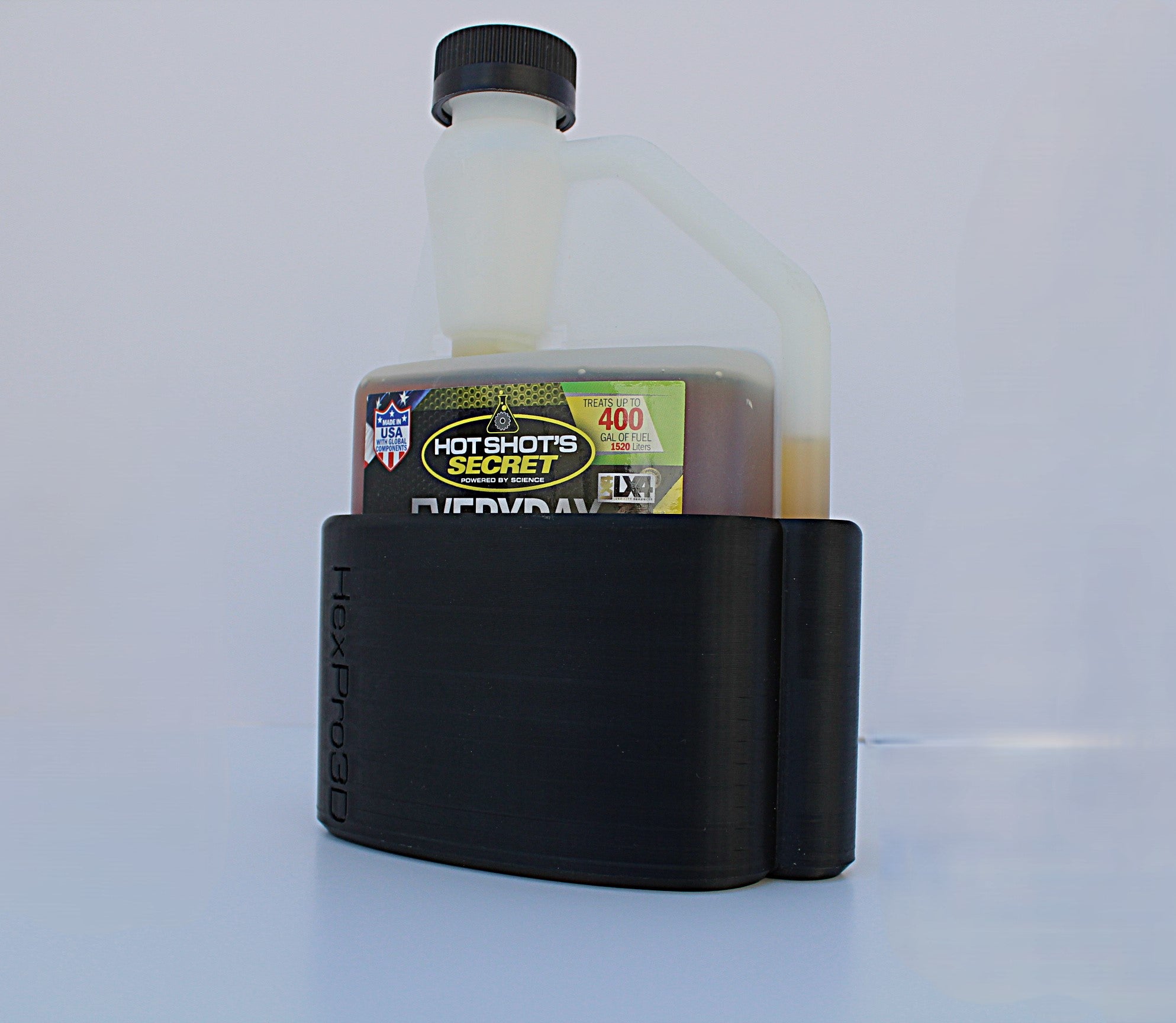 HexPro3D DieselDock – Magnetic Holder for Diesel Fuel Additives (Compatible with Hot Shots EDT 16oz Bottles) *Recently Improved*