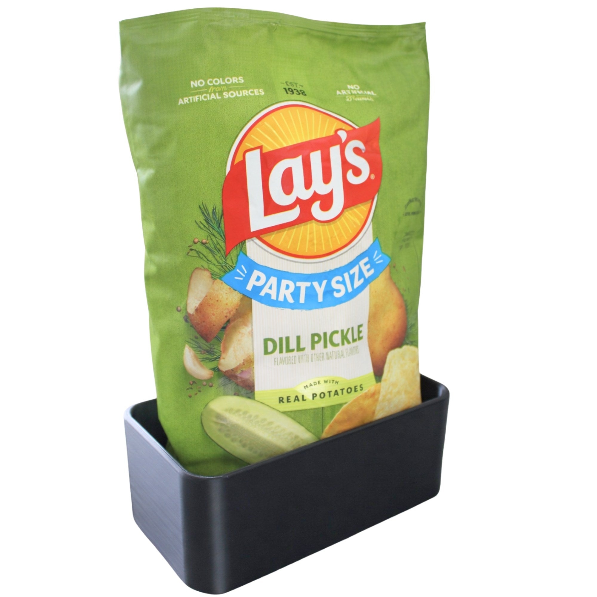 J&P Home Goods Magnetic Couch Organizer-Large Open Sofa Caddy w/ Magnetic Cushion Base, Snacks, Chips, Game Controllers. Works on Couch Ends