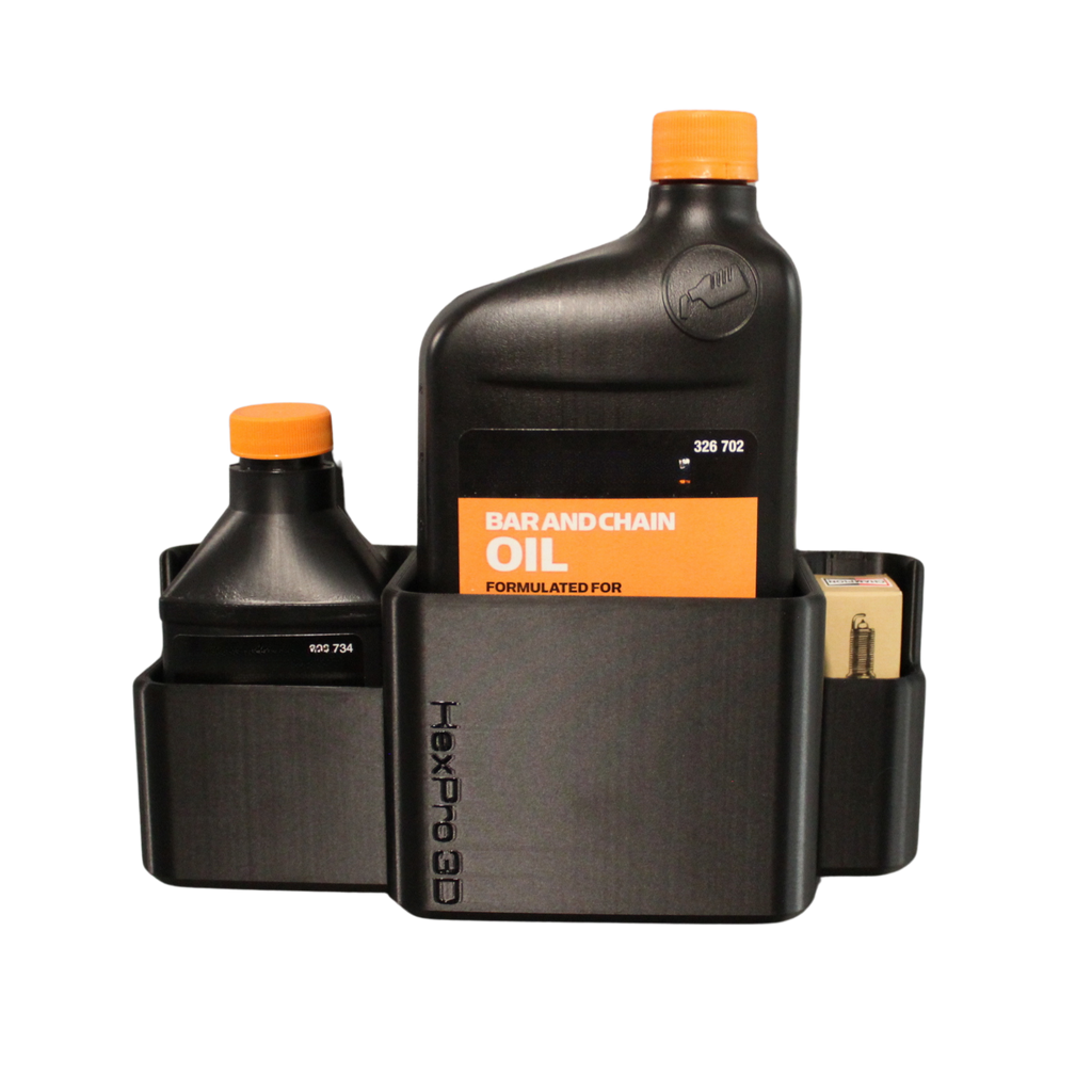 HexPro3D DieselDock - The Arborist Kit, Magnetic Holder for Bar & Chain Oil, 2 Cycle Engine Oil and Spark Plug