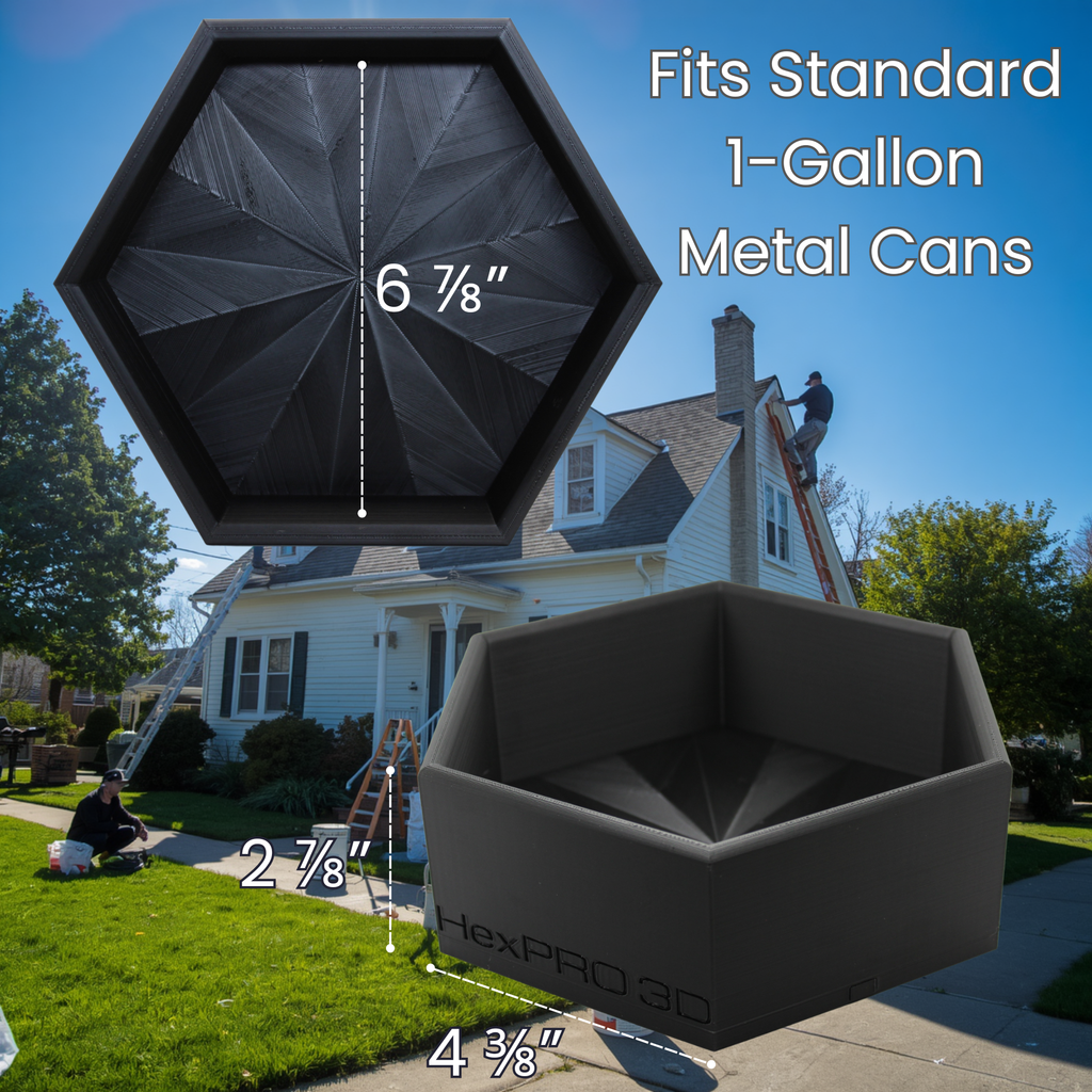 BedDock Magnetic Truck Bed Holder for 1 Gallon Cans – Spill-Proof Paint & Solvent Organizer with Modular Hex Design