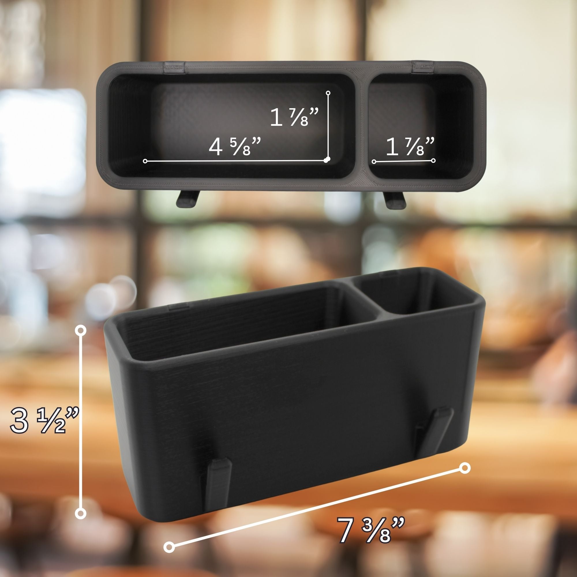 J&P Home Goods Magnetic Notepad and Pen Holder with Hooks, Fridge Organizer, Holds Notepads Large & Small, Great for Kitchen, Office or Shop!