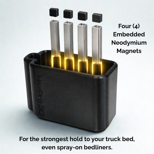 HexPro3D DieselDock – Hot Shots EDT 16oz Long Neck Edition, Diesel Fuel Additive Holder