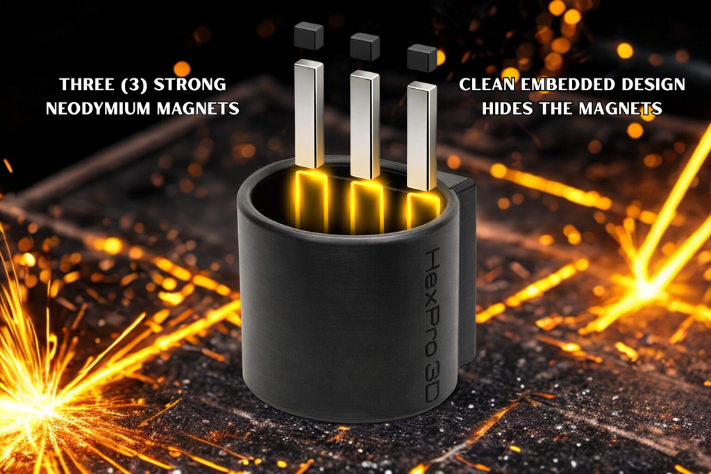 HexPro3D DieselDock – Magnetic Brake Fluid Holder, Fits Standard Bottles, Precision Fit