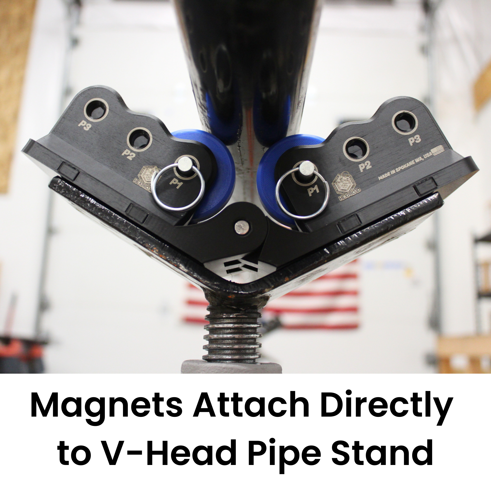 V-Head Bevel Roller Accessory for Pipe Stands | HexPro3D