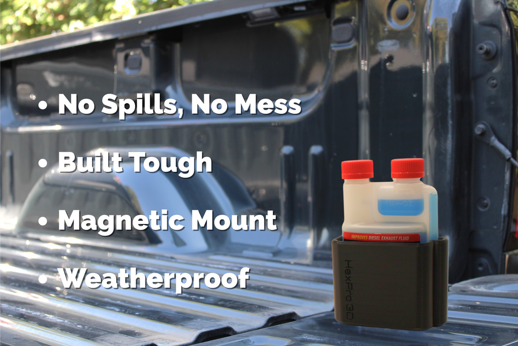 HexPro3D DieselDock – Rislone Diesel DEF Treatment 8oz Magnetic Bottle Holder