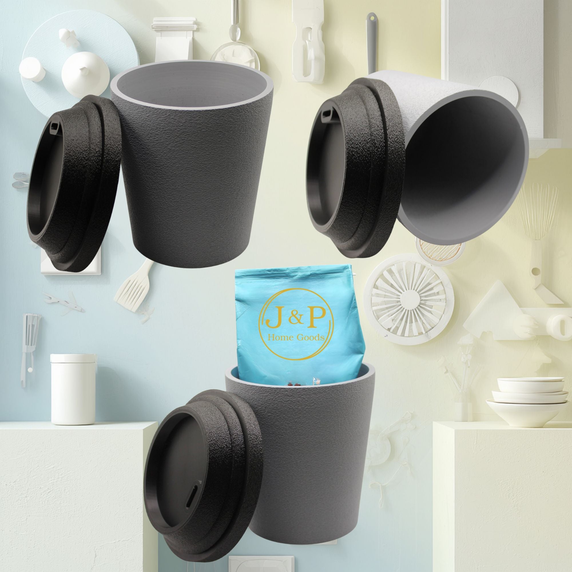 Large Coffee Storage Container – To-Go Cup Style Canister – 20oz Coffee Bag Holder – Kitchen Coffee Decor – Unique Coffee Lover Gift
