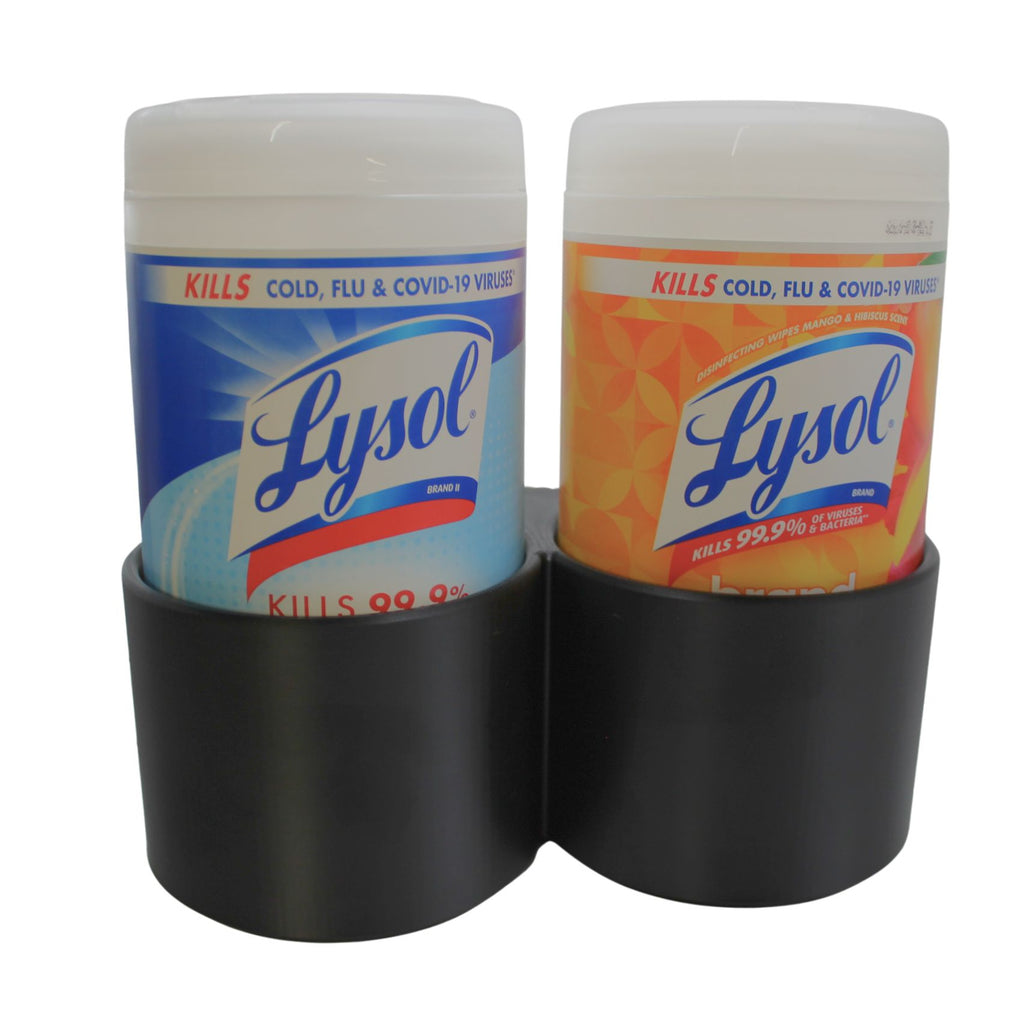 HexPro3D DieselDock Dual Wipe Holder – Magnetic or Adhesive Mount for Disinfecting Wipes, Cleaning Wipes & Automotive Wipes – Garage, Shop & Home Organizer