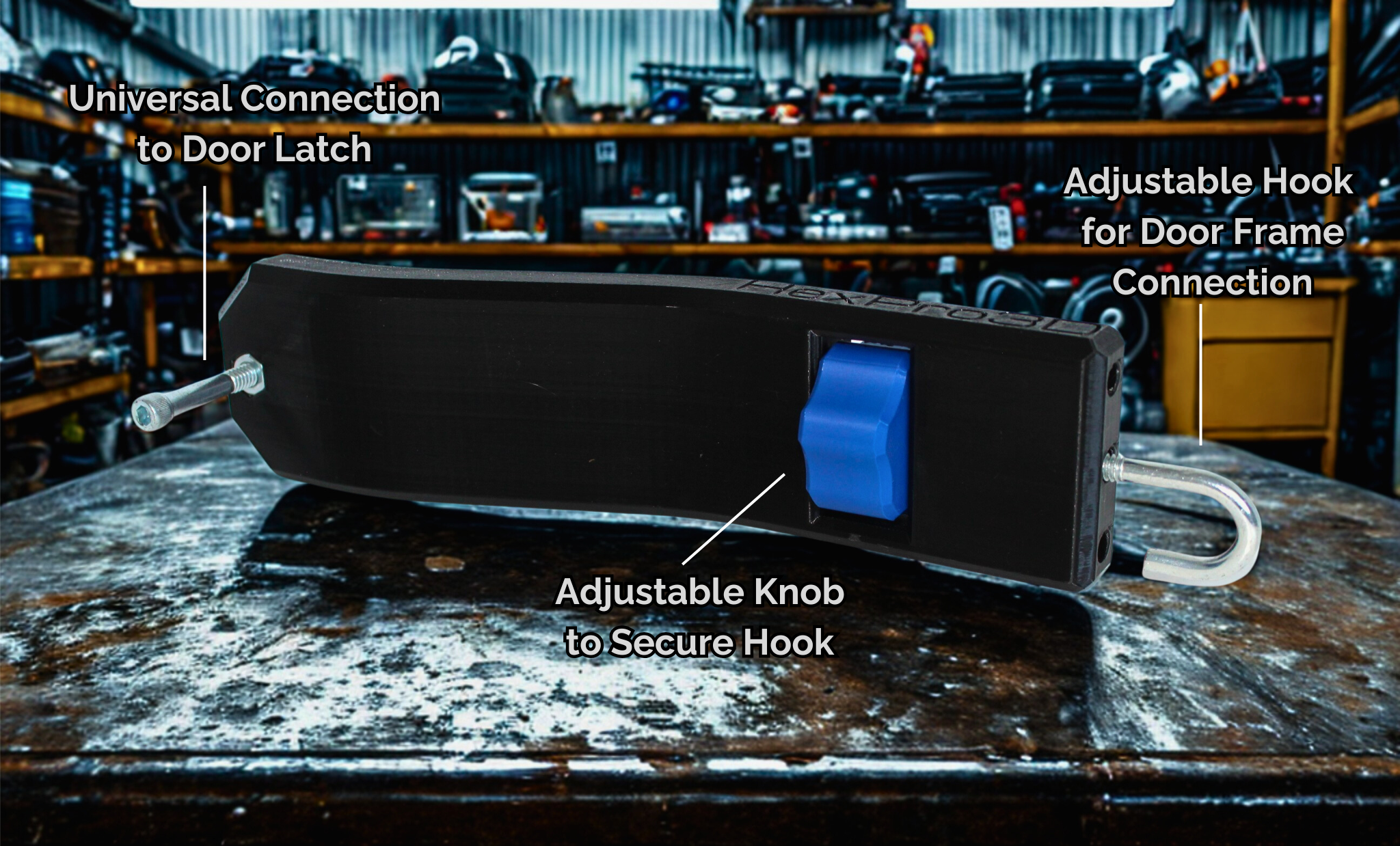 HexPro3D Door Prop Tool – Universal Car Door Jammer for Auto Repair & Body Work – Secure Hold for Doors, Trunks & Hatchbacks