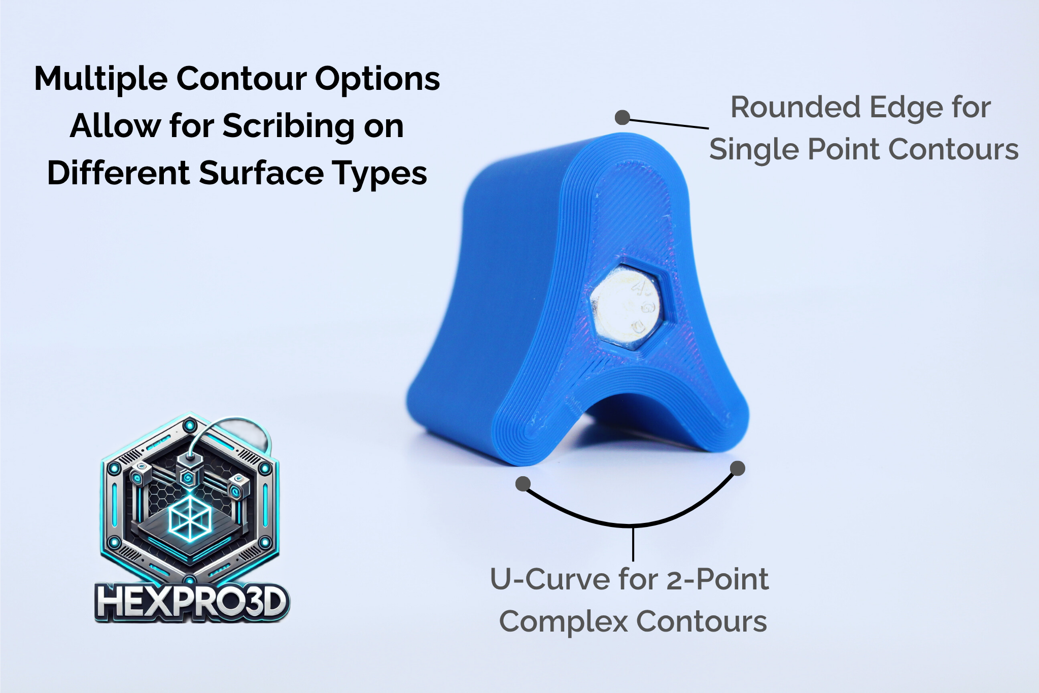 HexPro3D Precision Car Body Line Scribing Tool - Perfect Contour Marking for Auto Body Work