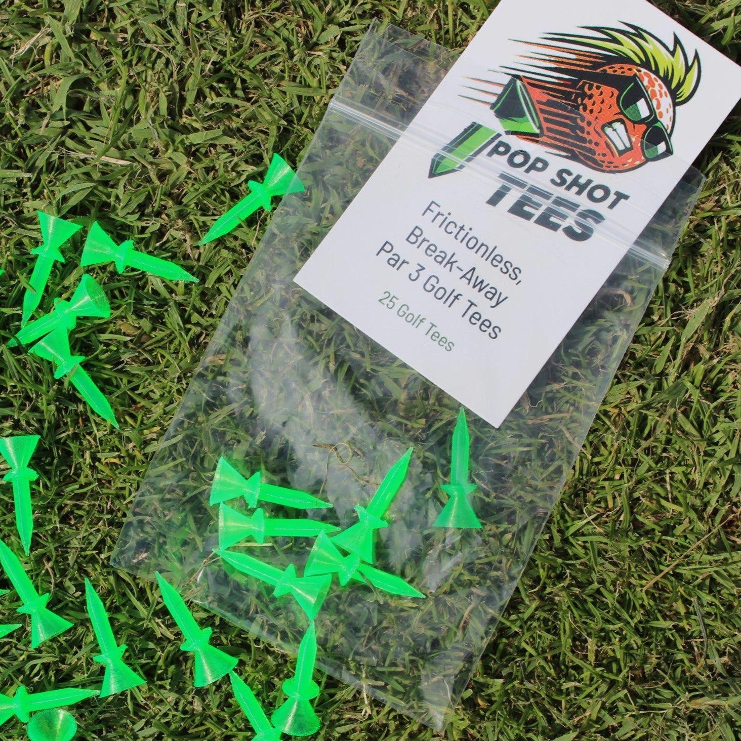 Pop Shot Tees – Frictionless Breakaway Golf Tees for Par 3 & Low Tee Shots