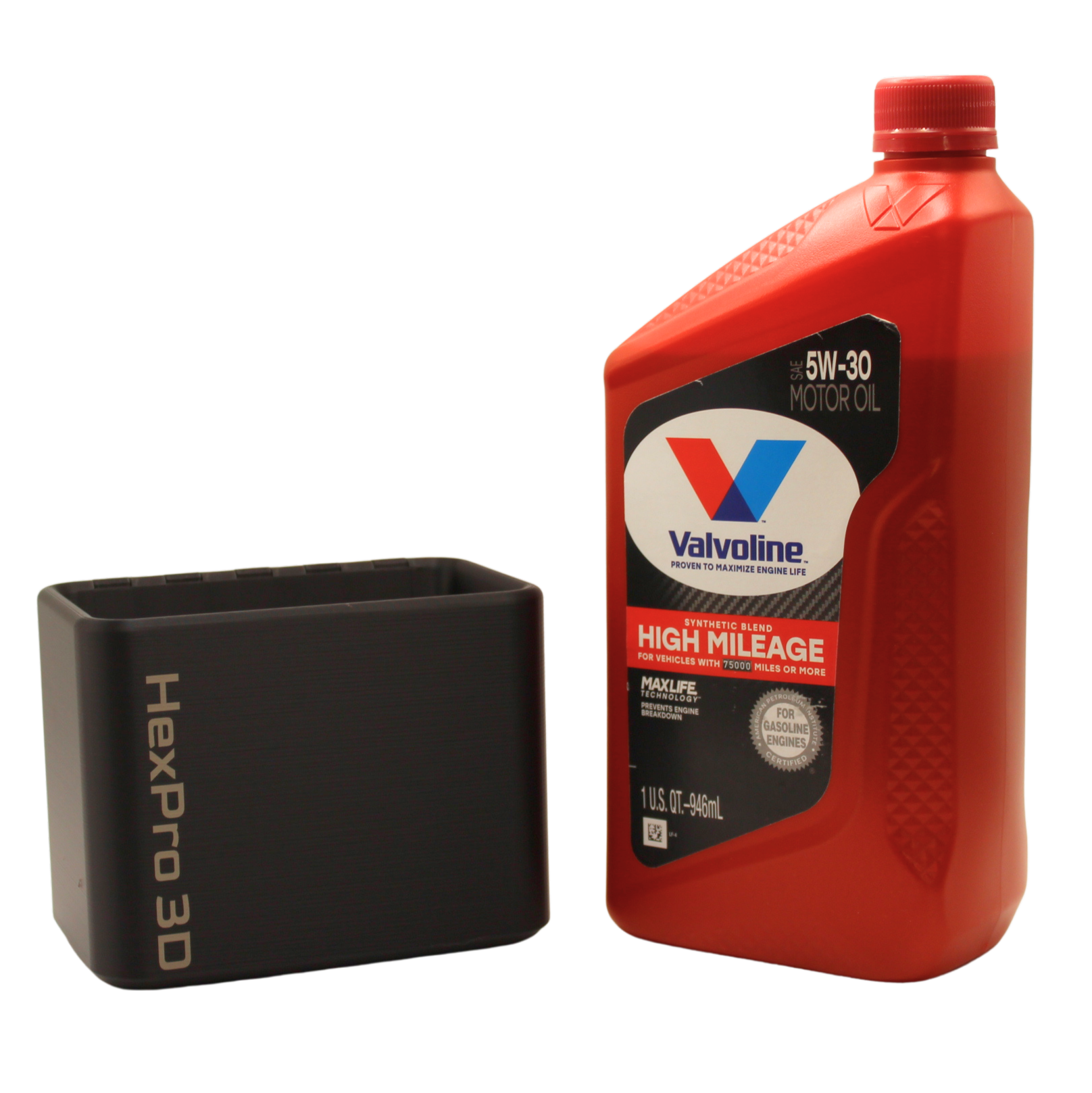 HexPro3D DieselDock™ Magnetic Motor Oil Bottle Holder | 1 Quart Oil Bottle Storage for Truck Beds & Toolboxes