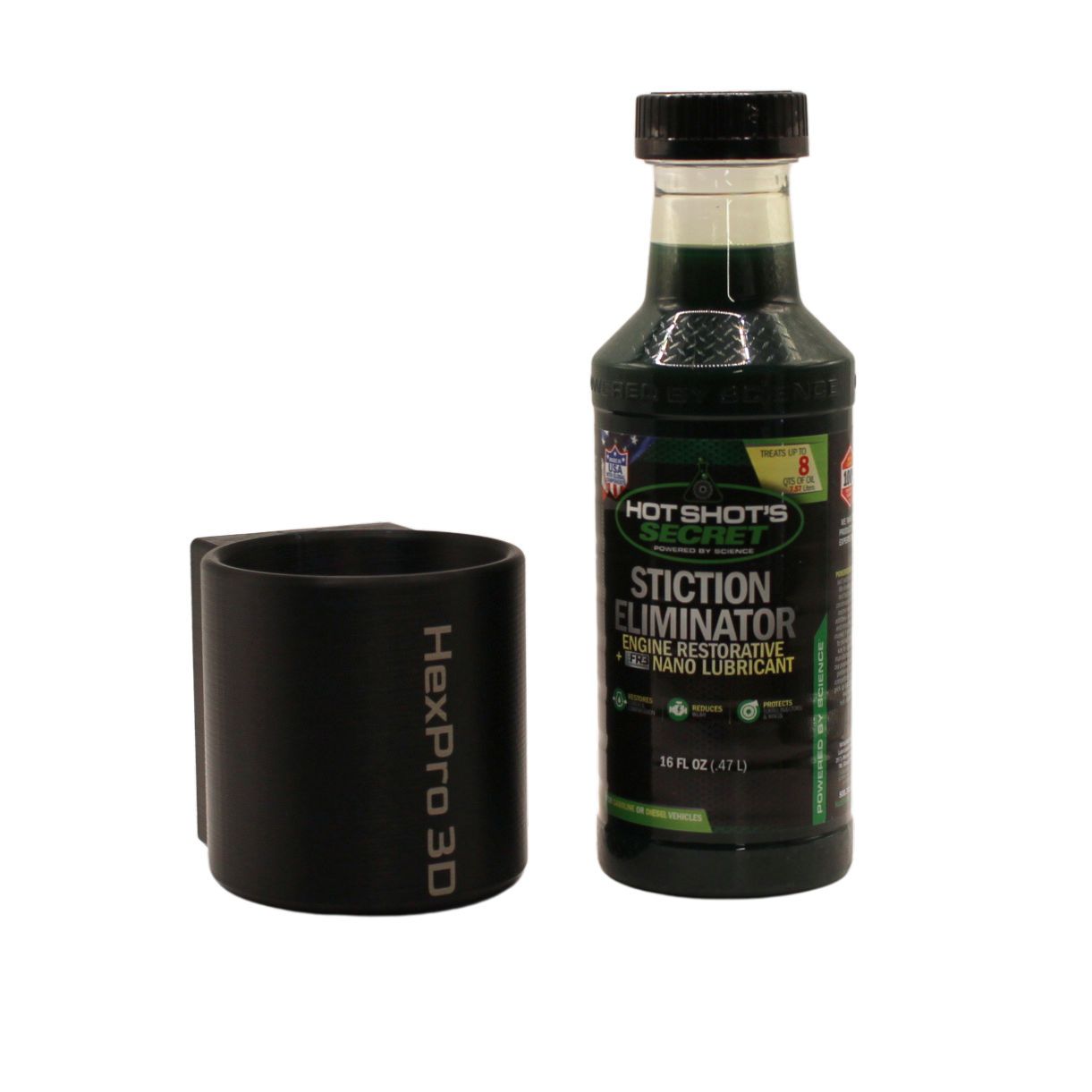 HexPro3D Multi-Purpose Magnetic Can & Bottle Holder | Organizer for Spray Cans, Fuel Additives, Brake Fluid, Bottles & More