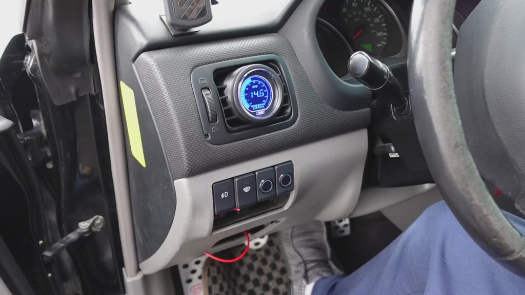 HexPro3D 52mm Gauge Pod for 2003-2008 Subaru Forester and 2008 Impreza, Driver Side Vent Replacement, Airflow Retained, PETG Heat-Resistant, Matte Black, Quality Built for Easy Installation