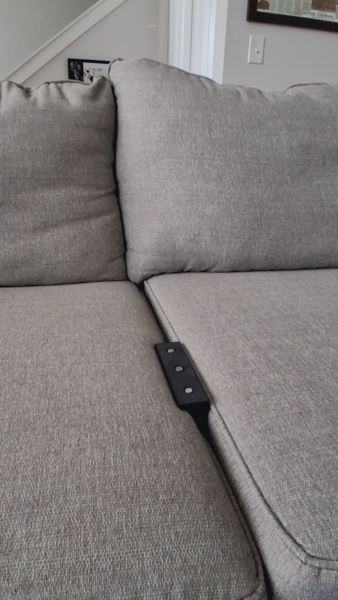 J&P Home Goods Magnetic Couch Organizer-Large Open Sofa Caddy w/ Magnetic Cushion Base, Snacks, Chips, Game Controllers. Works on Couch Ends