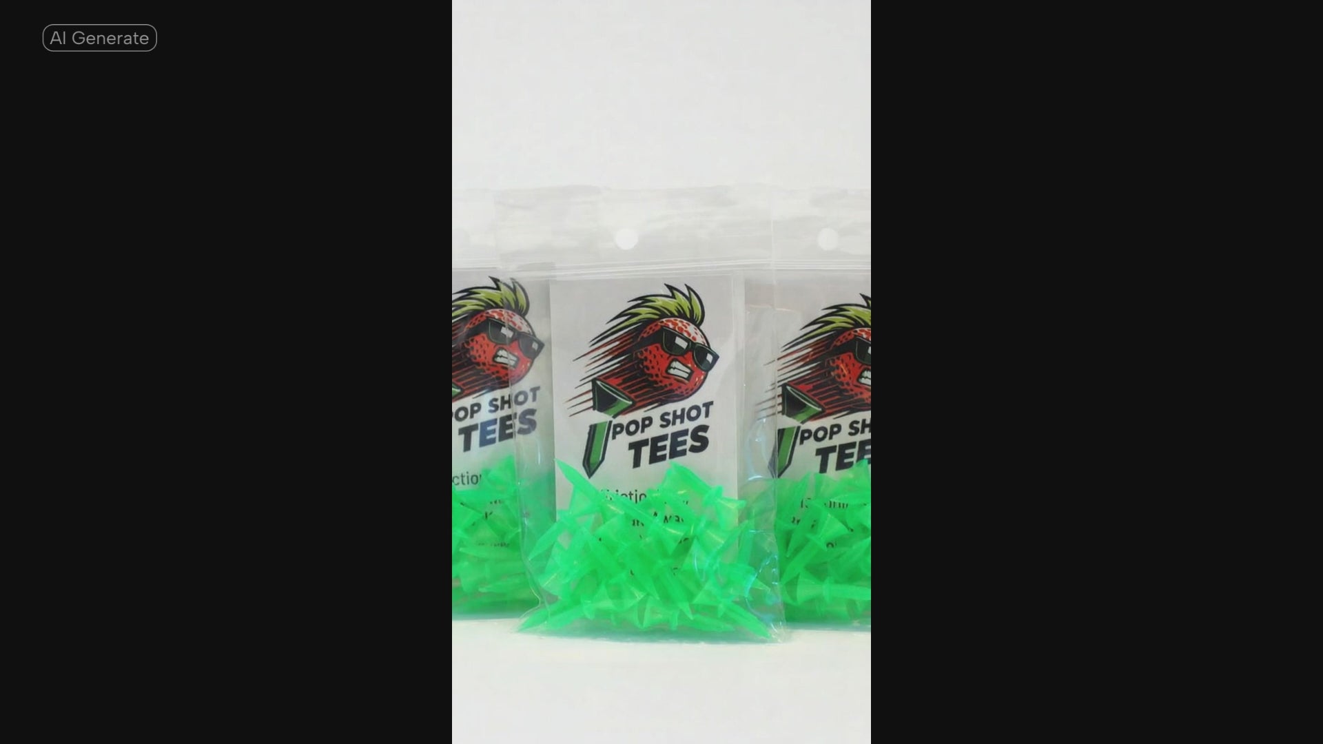 Video introducting a Pop Shot Tees 5-Pack for par 3 golf tees